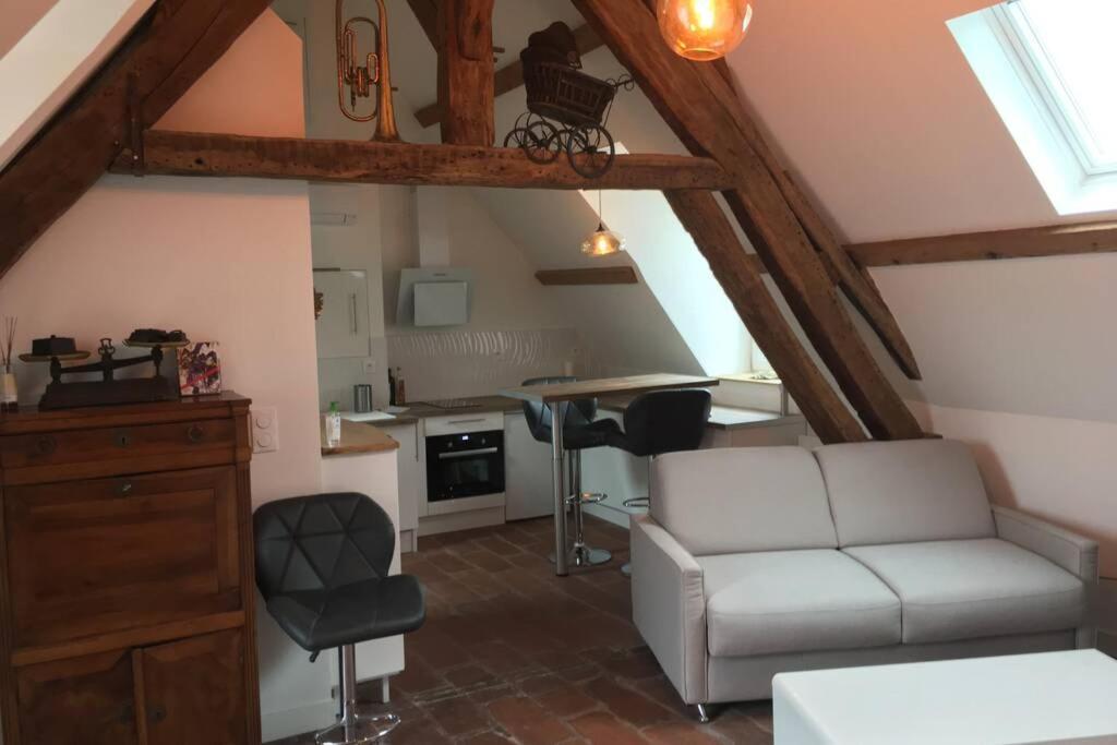 La Terrasse Du Chevalier D'Eon - Loft A Tonnerre Apartman Kültér fotó